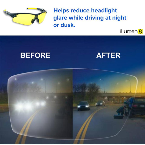 BEST Night Driving Glasses- Anti Glare Night Reduce Eye Strain